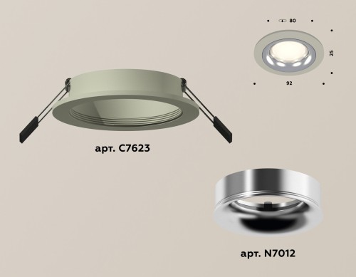 Встраиваемый светильник Ambrella Light Techno XC7623003 (C7623, N7012) изображение в интернет-магазине Cramer Light фото 2