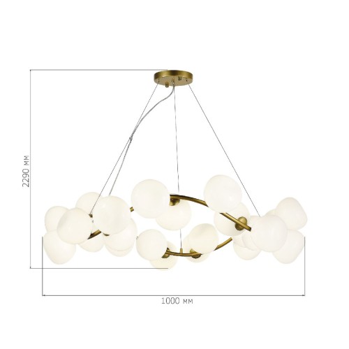 Подвесная люстра ST Luce Sweven SL1519.303.24 изображение в интернет-магазине Cramer Light фото 2