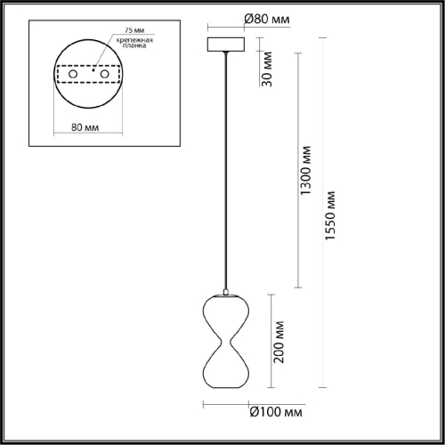 Подвесной светильник Odeon Light Pendant Glessi 5093/4LA изображение в интернет-магазине Cramer Light фото 2