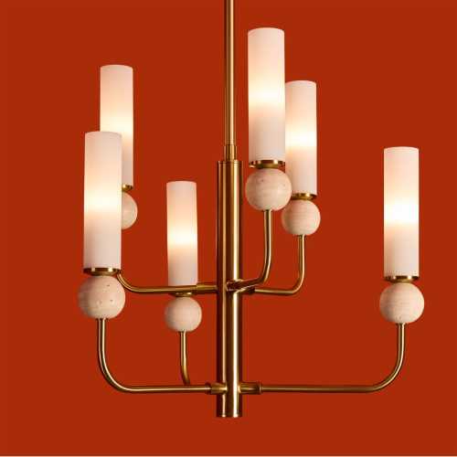 Люстра на штанге Freya Sunspot FR5482CL-06BS1 изображение в интернет-магазине Cramer Light фото 7