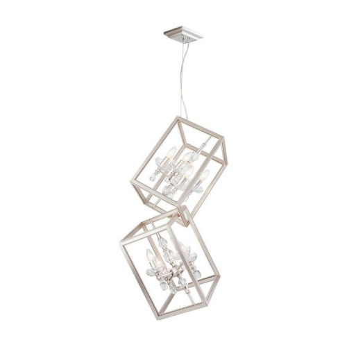 Подвесная люстра Lucia Tucci Inessa 3850.8 Silver изображение в интернет-магазине Cramer Light