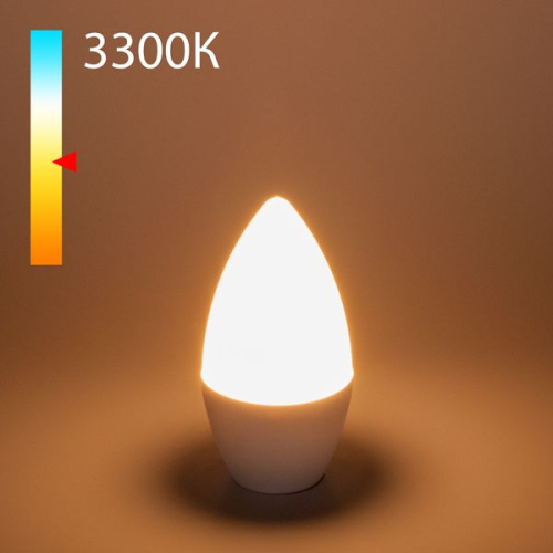 Лампа светодиодная Elektrostandard E14 8W 3300K свеча матовая 4690389152306 изображение в интернет-магазине Cramer Light фото 2