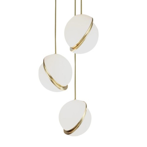 Подвесной светильник DeLight Collection Crescent 9182S/3S brass изображение в интернет-магазине Cramer Light