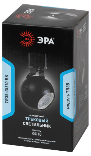 Трековый светильник Эра TR35-GU10 BK Б0053296 изображение в интернет-магазине Cramer Light фото 5