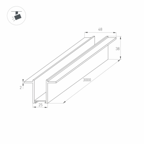 Шинопровод Arlight Mag-2538 033245 изображение в интернет-магазине Cramer Light фото 2