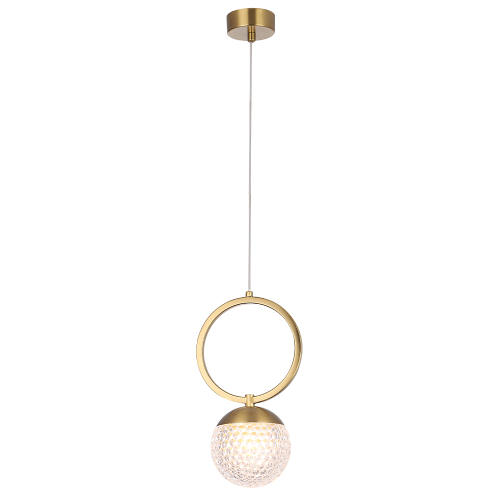 Подвесной светильник Crystal Lux CAROLINA SP1 V1 BRASS изображение в интернет-магазине Cramer Light фото 2