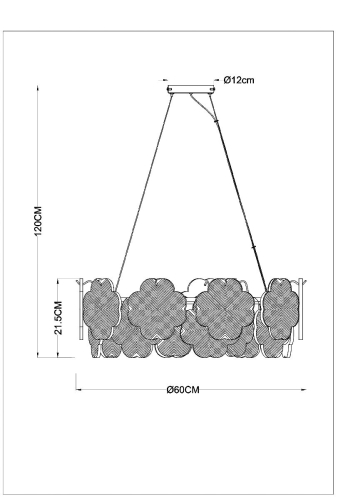 Подвесная люстра Arte Lamp Mallika A4077SP-7GO изображение в интернет-магазине Cramer Light фото 3