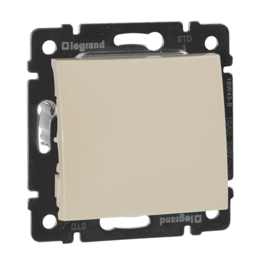 Выключатель одноклавишный Legrand Valena 10A 250V cлоновая кость 774301 дополнительное фото