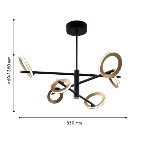 Люстра на штанге Favourite Jongleur 4322-6P изображение в интернет-магазине Cramer Light фото 2