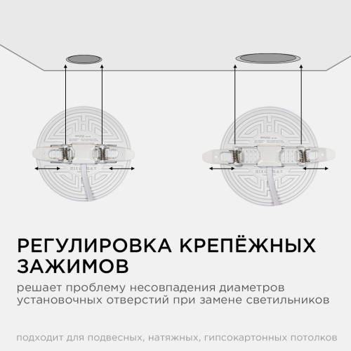 Встраиваемая светодиодная панель безрамочная Apeyron FLP 06-105 изображение в интернет-магазине Cramer Light фото 8