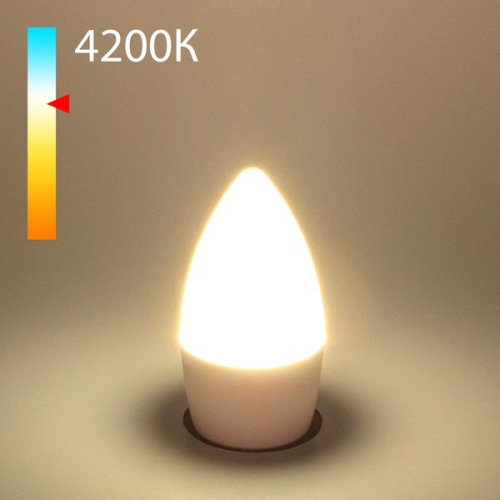 Лампа светодиодная Elektrostandard E27 8W 4200K свеча матовая 4690389152344 изображение в интернет-магазине Cramer Light фото 2