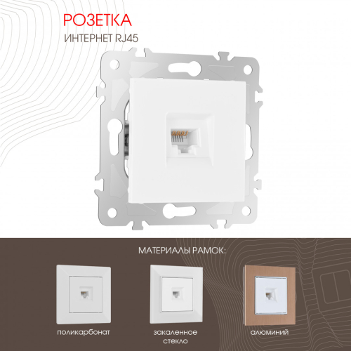 Розетка RJ45 Arte Milano 203.45-1.white дополнительное фото