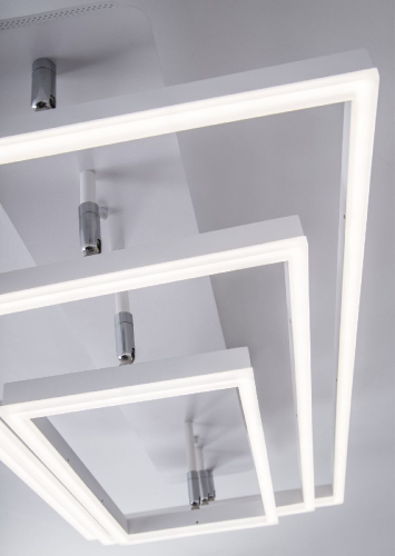 Потолочная люстра LED4U L11001-3CL WH изображение в интернет-магазине Cramer Light фото 4