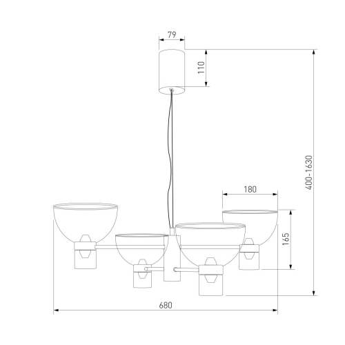 Подвесной светильник Eurosvet Vial 204053 LED a072060 изображение в интернет-магазине Cramer Light фото 4