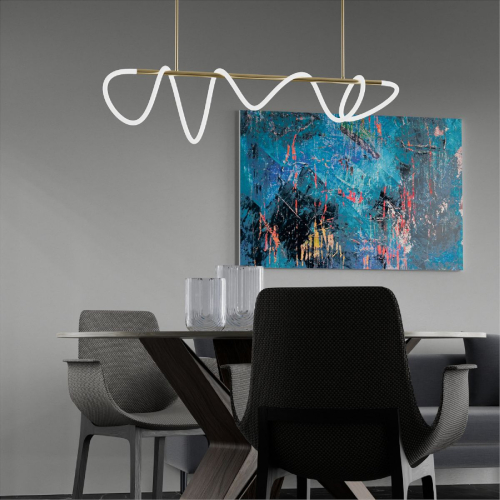 Потолочная люстра Lightera Nyasa LE117L-110GA WIFI изображение в интернет-магазине Cramer Light фото 5