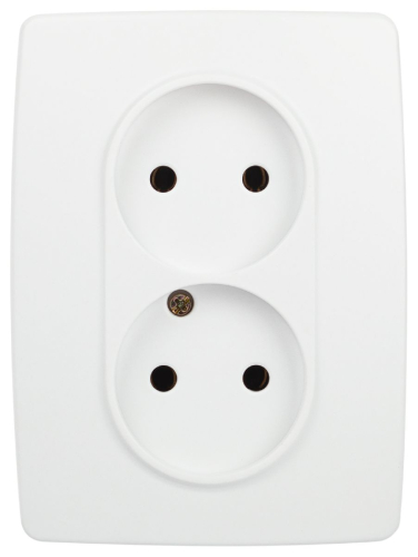 Розетка двухместная Эра 12-2107-01М Б0065688 дополнительное фото