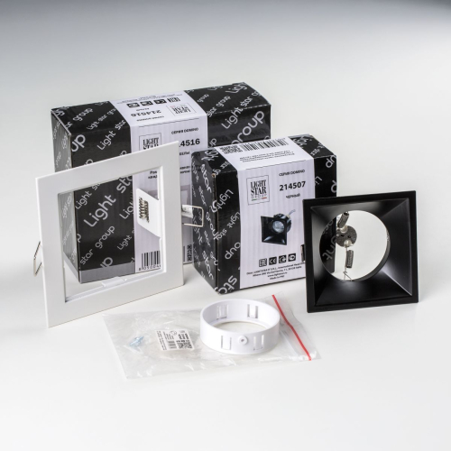 Встраиваемый светильник Lightstar Domino (214516+214507+214006) D51607WMOD изображение в интернет-магазине Cramer Light фото 2