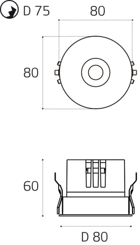 Встраиваемый влагозащищенный светильник Italline IT014-0208 nickel изображение в интернет-магазине Cramer Light фото 8