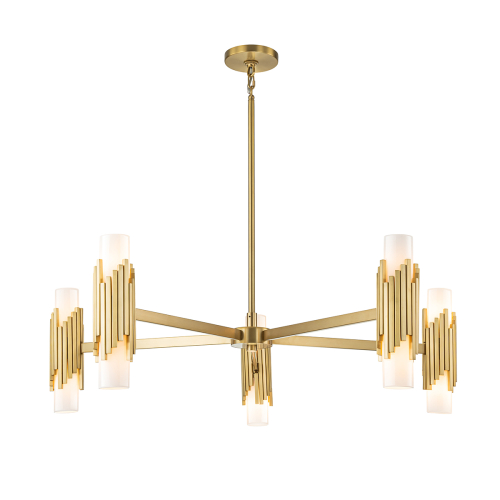 Подвесная люстра Elstead Lighting MARVELE10-AB-OPAL изображение в интернет-магазине Cramer Light