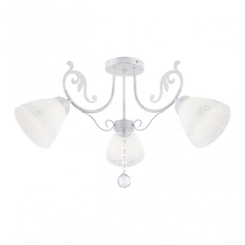 Потолочная люстра Arte Milano 341900/3 WT+SL изображение в интернет-магазине Cramer Light