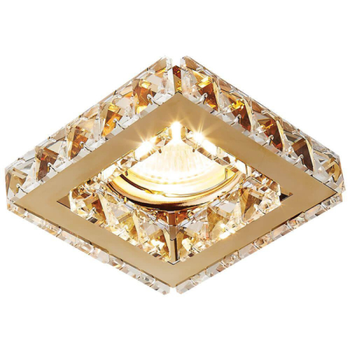 Встраиваемый светильник Ambrella Light Crystal K110 CL/G изображение в интернет-магазине Cramer Light