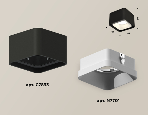 Накладной светильник Ambrella Light Techno XS7833001 изображение в интернет-магазине Cramer Light фото 2