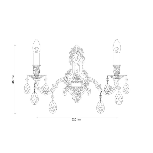 Бра Lucia Tucci Firenze W141.2 Antique дополнительное фото фото 3