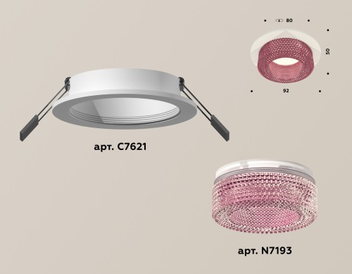 Встраиваемый светильник Ambrella Light Techno XC7621022 (C7621, N7193) изображение в интернет-магазине Cramer Light фото 2