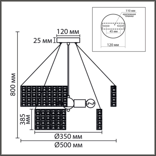 Подвесная люстра Lumion Neoclassi Narina 8378/5 изображение в интернет-магазине Cramer Light фото 2