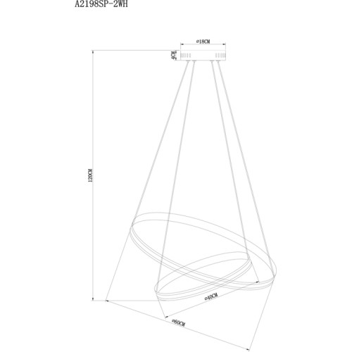 Подвесной светильник Arte Lamp Meridiana A2198SP-2WH изображение в интернет-магазине Cramer Light фото 5