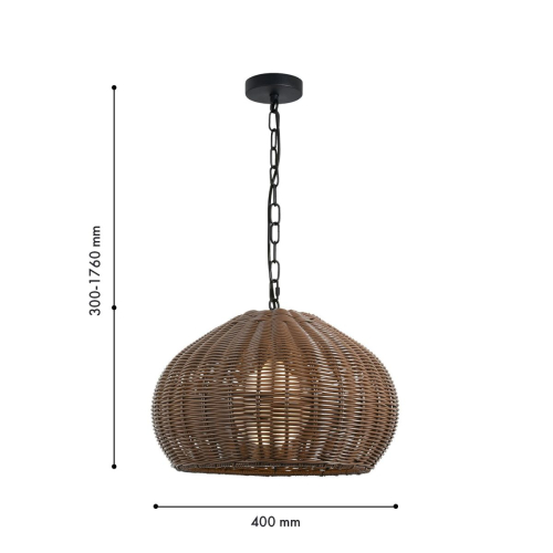 Подвесной светильник Favourite Wicker 4883-1P изображение в интернет-магазине Cramer Light фото 3