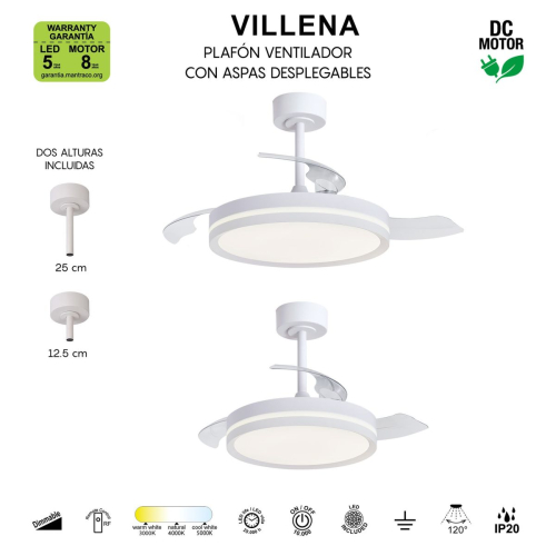 Люстра-вентилятор Mantra Villena 9550 изображение в интернет-магазине Cramer Light фото 5
