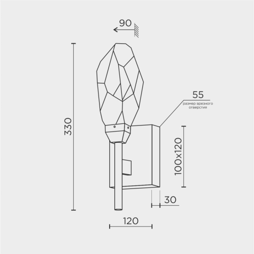 Бра Modestyle MS.89131.01 BS дополнительное фото фото 2