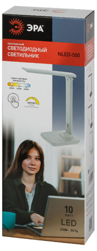 Настольная лампа Эра NLED-500-10W-W Б0057192 изображение в интернет-магазине Cramer Light фото 5