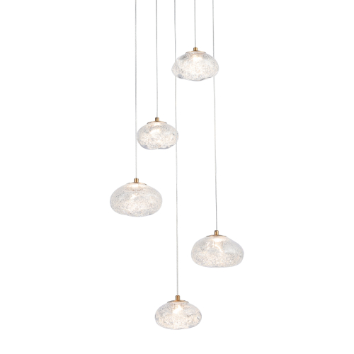 Подвесной светильник Delight Collection P98065-5 antique brass изображение в интернет-магазине Cramer Light