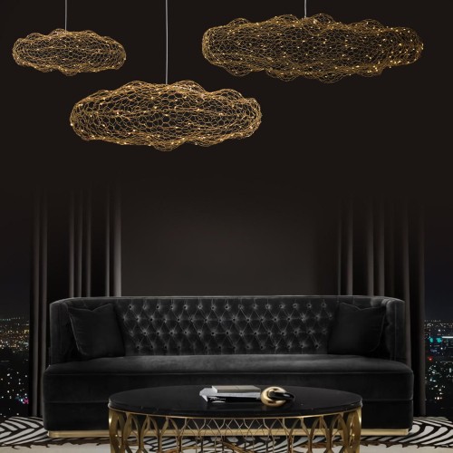 Подвесная люстра Loft IT Cloud 10247/1500 Gold изображение в интернет-магазине Cramer Light фото 5