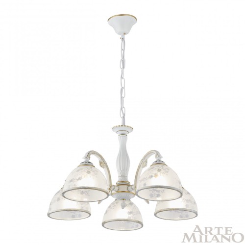 Подвесная люстра Arte Milano 349737/5 WT+G изображение в интернет-магазине Cramer Light фото 3