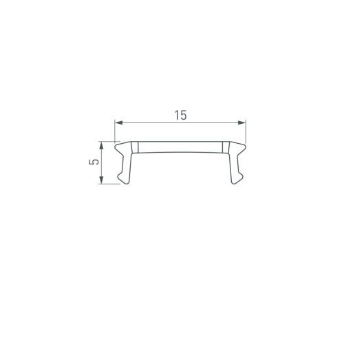 Экран Arlight LINE-2000 NARROW WHITE (Пластик) 058284 изображение в интернет-магазине Cramer Light фото 2