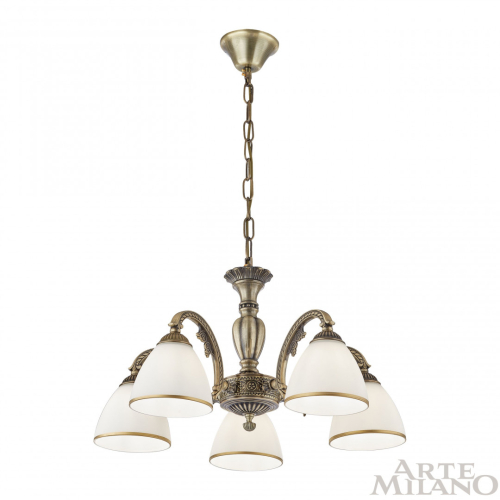 Подвесная люстра Arte Milano 340837/5 AB изображение в интернет-магазине Cramer Light фото 3