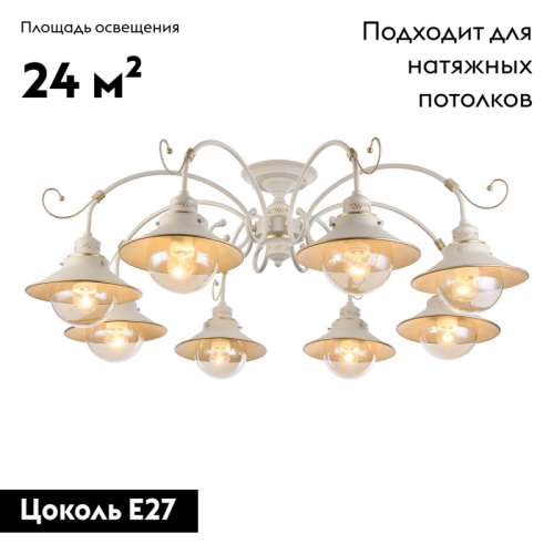 Потолочная люстра Omnilux Torri OML-50807-08 изображение в интернет-магазине Cramer Light фото 2