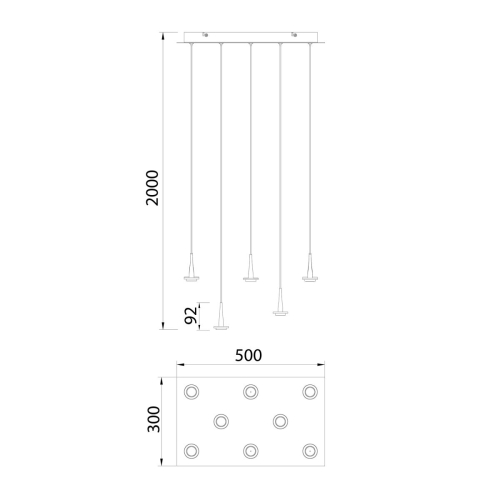 Каскадная люстра Mantra Andromeda 8934 изображение в интернет-магазине Cramer Light фото 4