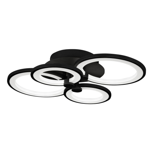 Потолочная светодиодная люстра iLedex Ring A001/4 BK изображение в интернет-магазине Cramer Light фото 2