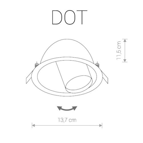 Встраиваемый светильник Nowodvorski Dot 9378 изображение в интернет-магазине Cramer Light фото 3