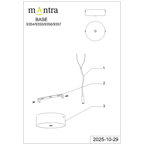 Подвесной светильник Mantra Arrecife 9354+9211 (1L) изображение в интернет-магазине Cramer Light фото 18