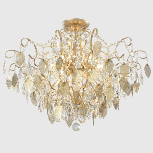 Потолочная люстра Crystal Lux ESMIRALDA PL9 GOLD изображение в интернет-магазине Cramer Light фото 5