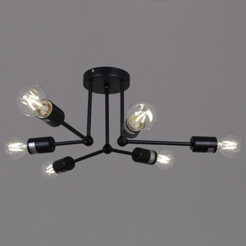 Потолочная люстра Reluce 01651-0.3-06 BK изображение в интернет-магазине Cramer Light