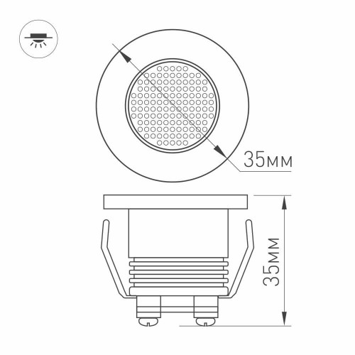 Мебельный светильник Arlight LTM-R35WH 1W White 30deg 020751 изображение в интернет-магазине Cramer Light фото 6