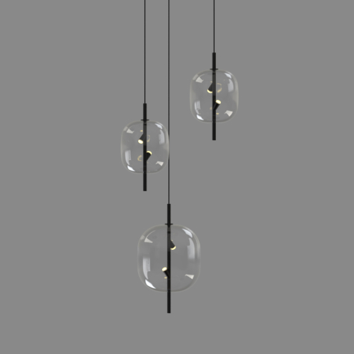 Подвесной светильник Delight Collection 10018P/1 black/clear изображение в интернет-магазине Cramer Light фото 2