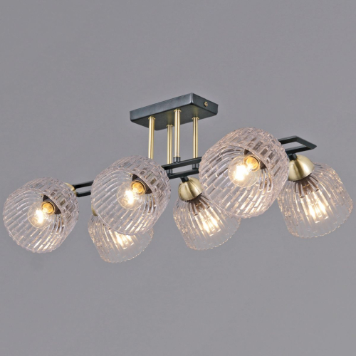 Потолочная люстра Illumico IL0794-6SQ-25BKAB ELITE изображение в интернет-магазине Cramer Light
