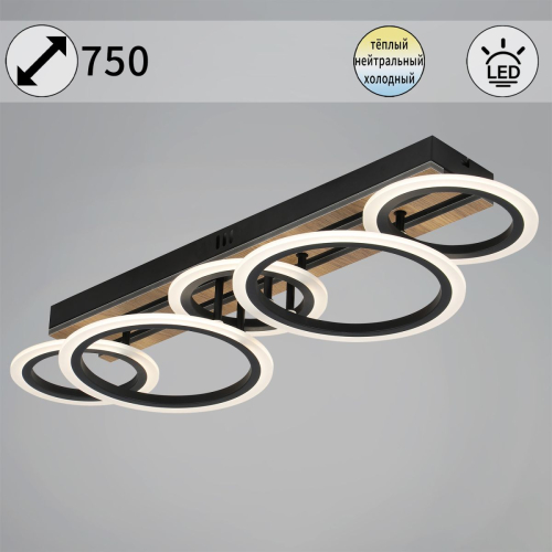 Потолочная люстра Reluce 00330-0.3-3+2 изображение в интернет-магазине Cramer Light